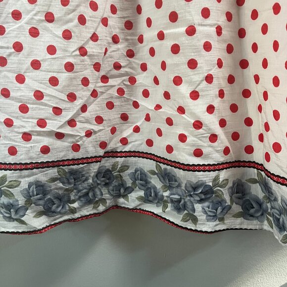 NEW Chaudry‎ Anthropologie Dress Lined Polka Dot Tie Back Cap Sleeve Small - Picture 3 of 6